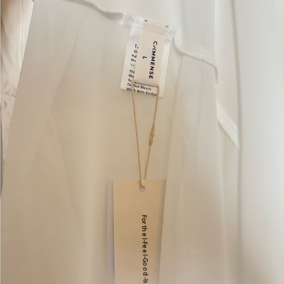 Elegant White Sheer Overlay Long Dress - Picture 4 of 4